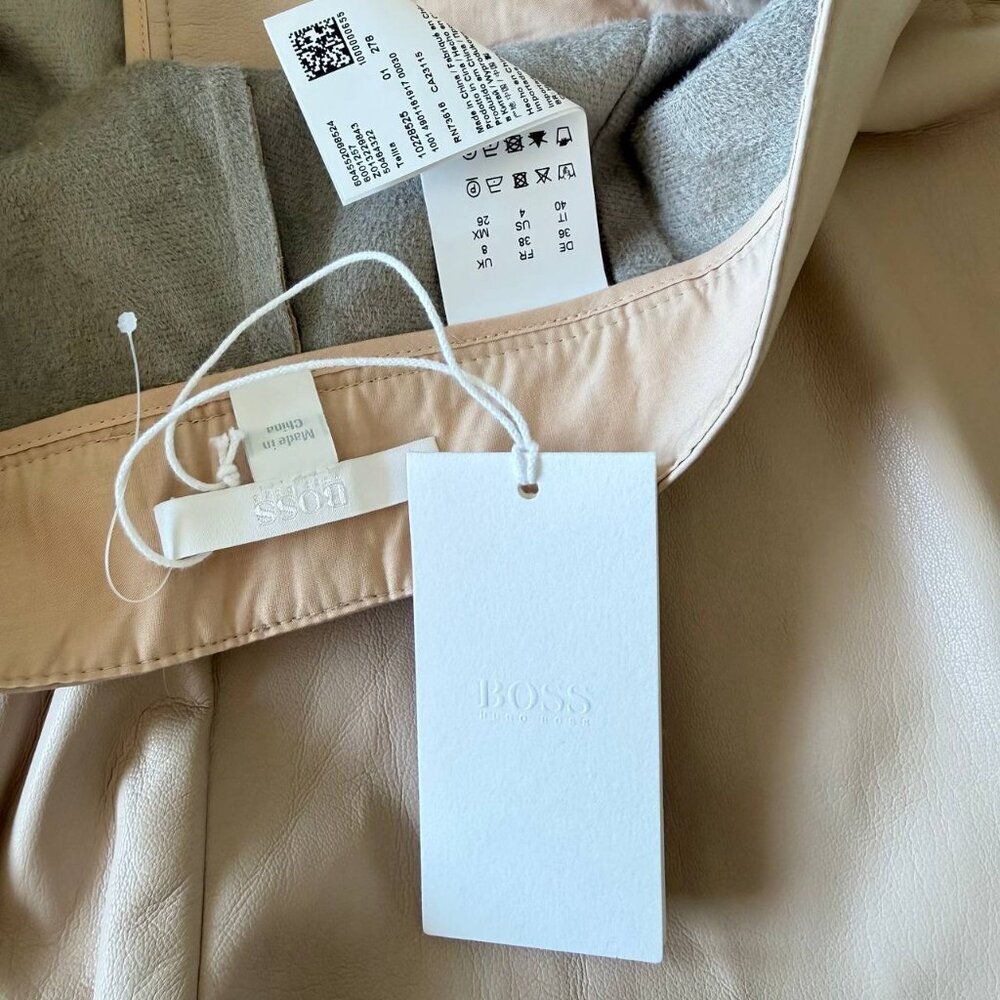 BOSS by HUGO BOSS – Telita Faux Leather Wide-Leg Pants (NEW with Tags) - Picture 6 of 13